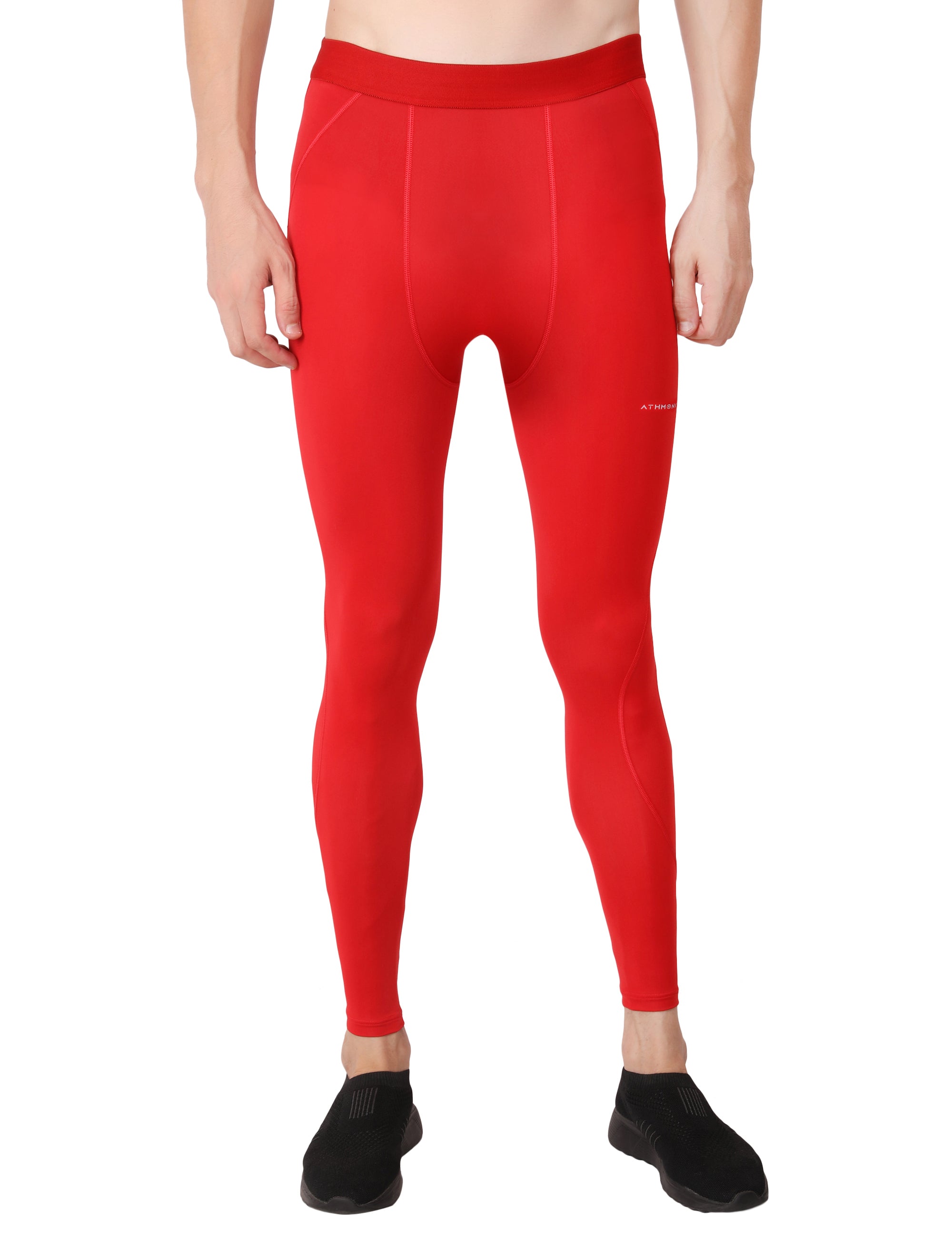 Athmonk Compression Nylon Lycra Lower Leggings Tights Yoga Pants for Men